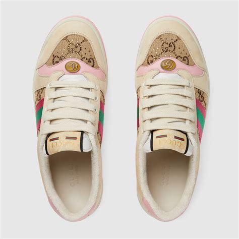 sneakers gucci con cristalli|Gucci Sneaker Screener con cristalli.